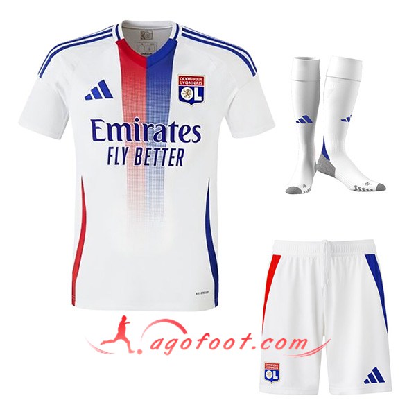Ensemble Maillot Lyon Domicile (Short + Chaussettes) 2024/2025