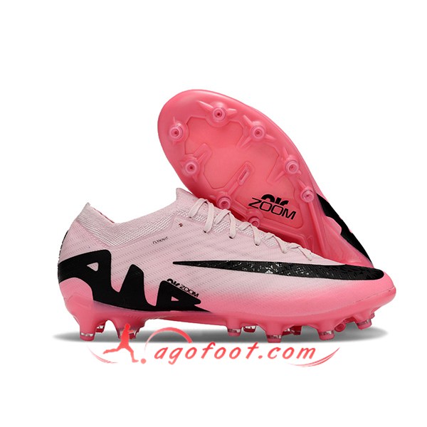 Nike Chaussures de Foot Air Zoom Mercurial Vapor XV Elite AG Rose/Noir