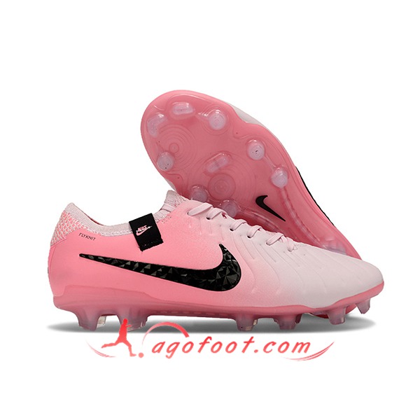 Nike Chaussures de Foot Tiempo Legend X Elite FG Rose/Noir
