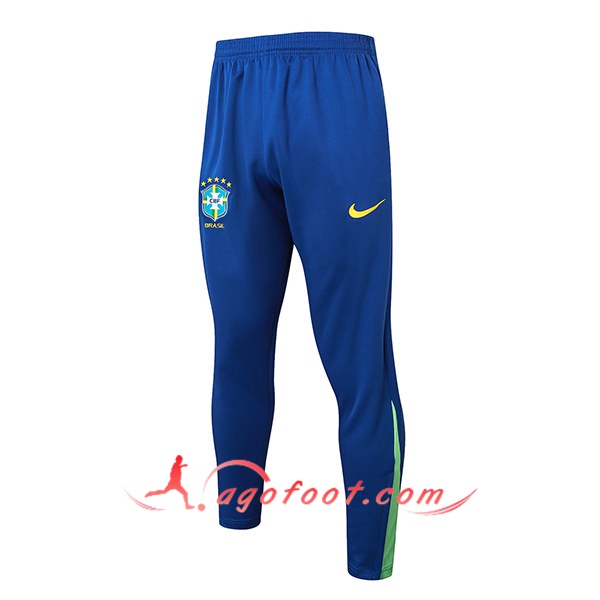 Pantalon Foot Brésil Bleu/Vert 2024/2025