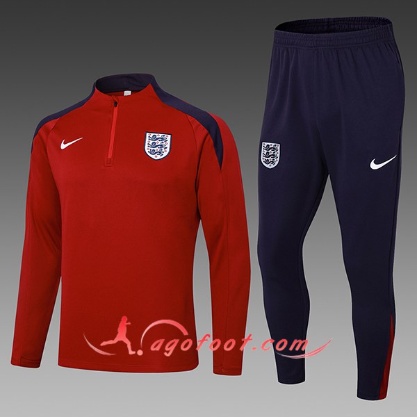 Ensemble Survetement de Foot Angleterre Enfant Rouge 2024/2025