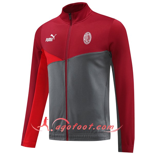Veste Foot Milan AC Rouge/Gris 2024/2025