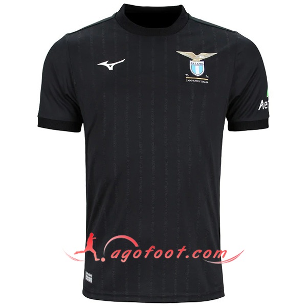Maillot de Foot Lazio 50th Anniversary Champion Edition Noir 1973/1974