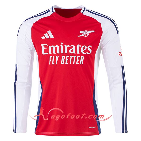 Nouveau Maillot de Foot Arsenal Domicile Manches Longues 2024/2025