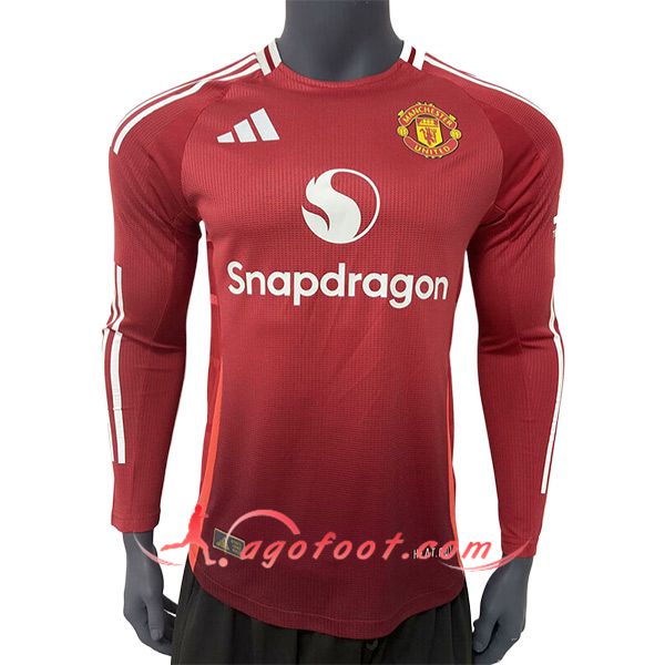 Maillot de Foot Manchester United Domicile Manches Longues 2024/2025
