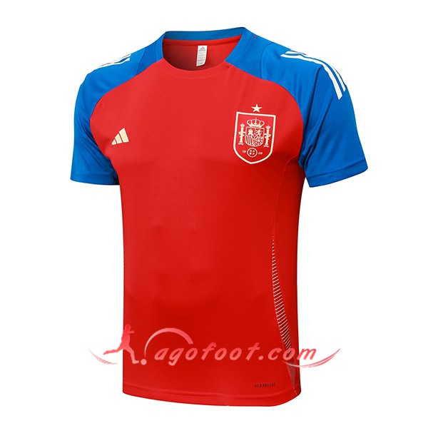 Training T-Shirts Espagne Rouge/Bleu 2024/2025