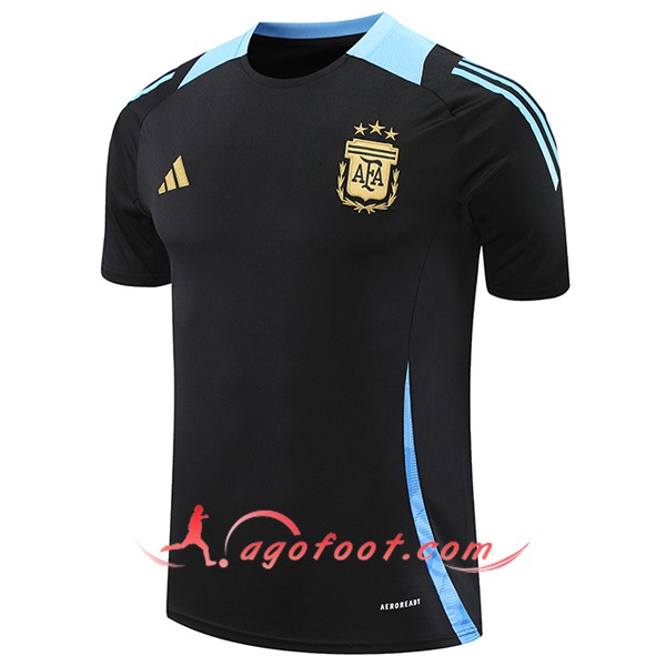 Training T-Shirts Argentine Noir/Bleu 2024/2025