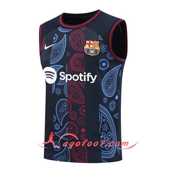 Training Debardeur FC Barcelone Noir/Rouge/Bleu 2024/2025 -02