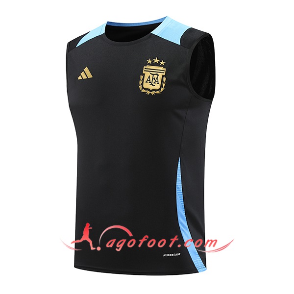 Training Debardeur Argentine Noir/Bleu 2024/2025