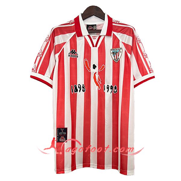 Maillot de Foot Athletic Bilbao Retro Domicile 100th Anniversary
