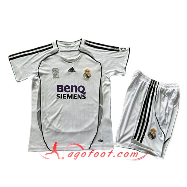 Maillot de Foot Real Madrid Retro Enfant Domicile 2006/2007