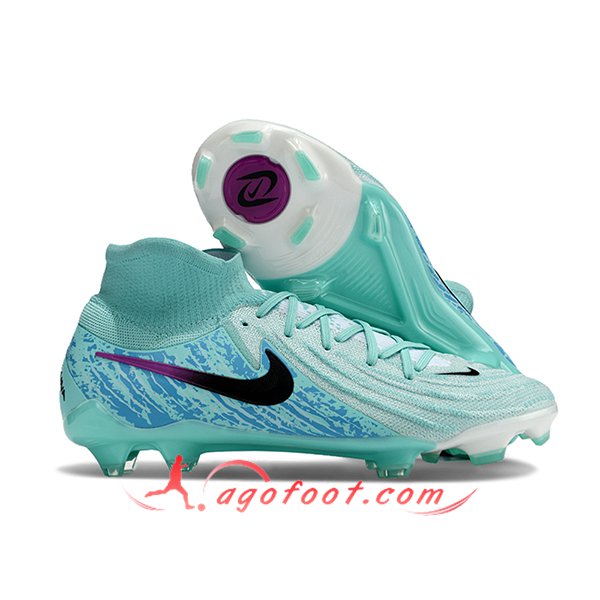 Nike Chaussures de Foot Phantom Luna Elite NU FG Vert/Blanc