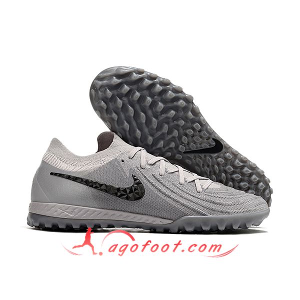 Nike Chaussures de Foot Phantom GX II EliteTF Gris/Noir