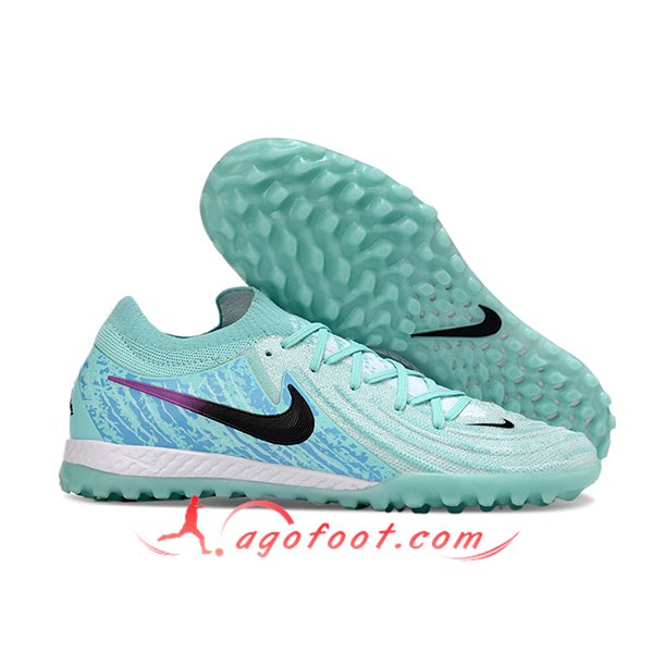 Nike Chaussures de Foot Phantom GX II EliteTF Vert/Bleu