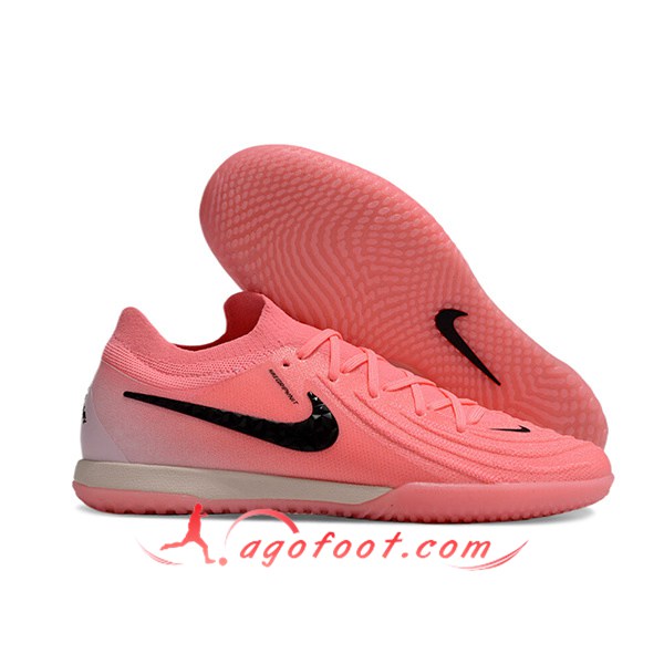 Nike Chaussures de Foot Phantom GX II Elite IC Rose/Noir