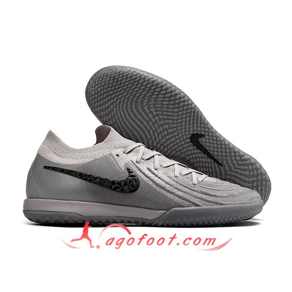 Nike Chaussures de Foot Phantom GX II Elite IC Gris/Noir