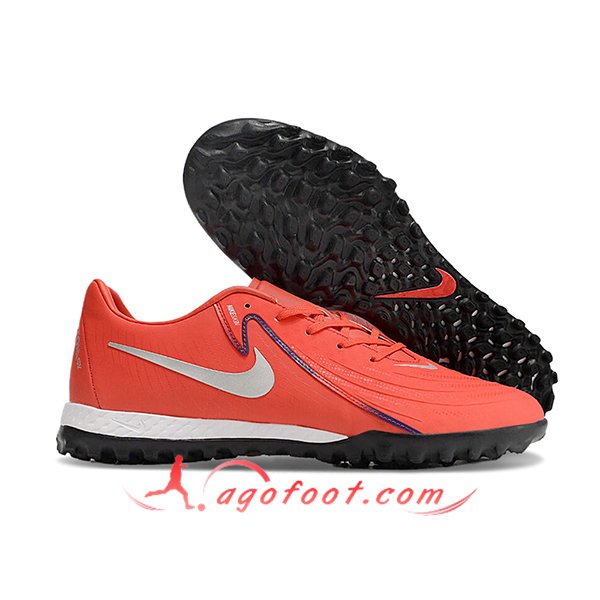 Nike Chaussures de Foot Phantom GX II ACAD LV8 TF Rose/Blanc