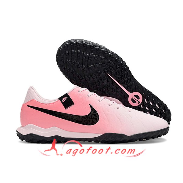 Nike Chaussures de Foot Tiempo Legend X Academy TF Rose/Noir -02