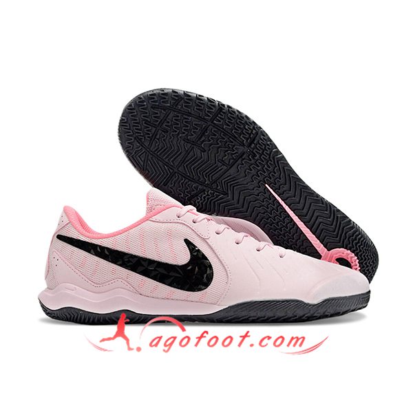Nike Chaussures de Foot Legend 10 Academy IC Rose/Noir -02