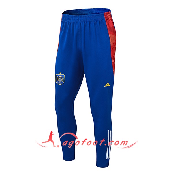 Pantalon Foot Espagne Bleu/Rouge 2024/2025