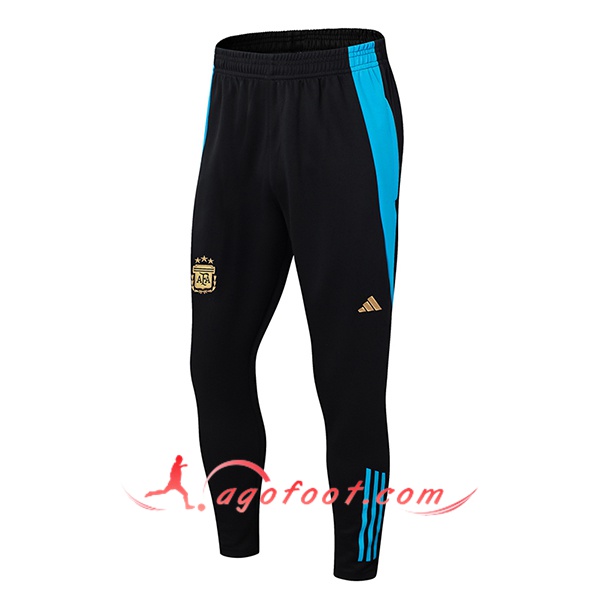 Pantalon Foot Argentine Noir/Bleu 2024/2025 -03