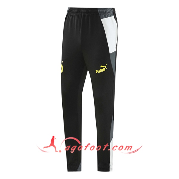 Pantalon Foot Dortmund Noir/Gris/Blanc/Jaune 2024/2025