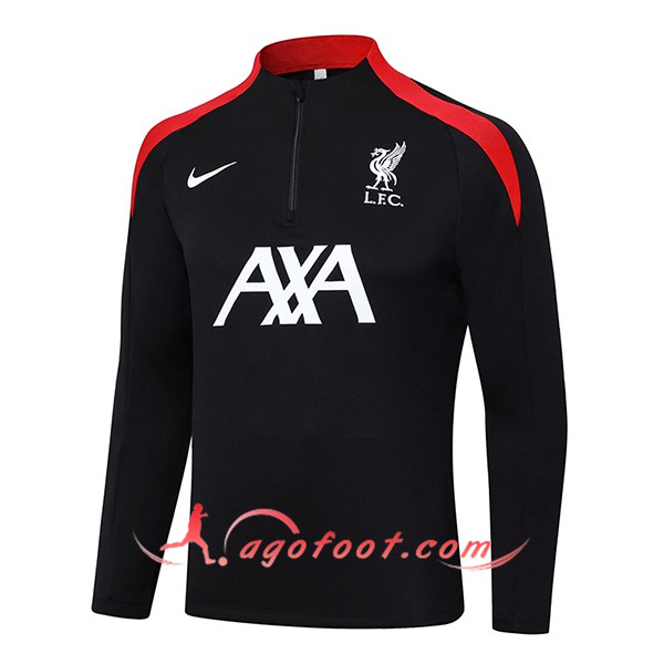 Sweatshirt Training FC Liverpool Noir/Rouge 2024/2025