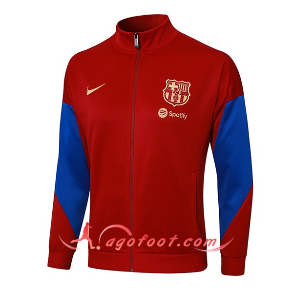 Veste Foot FC Barcelone Rouge/Bleu 2024/2025 -02