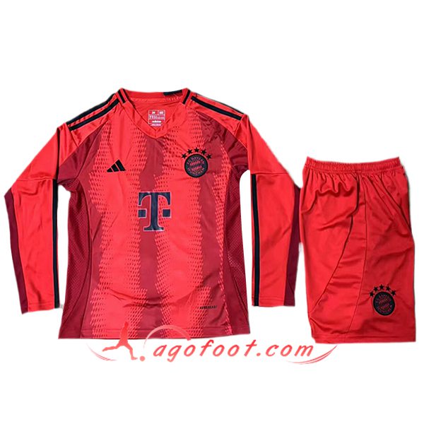 Maillot de Foot Bayern Munich Enfant Domicile Manches Longues 2024/2025