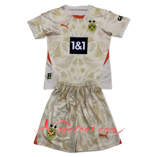 Maillot de Foot Dortmund Enfant Gardien De But Jaune 2024/2025
