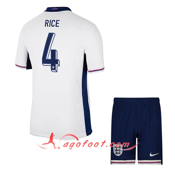 Maillot Angleterre (RICE #4) Enfant Domicile UEFA Euro 2024