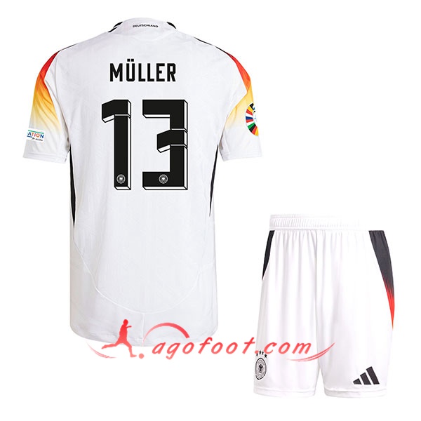 Maillot Allemagne (MULLER #13) Enfant Domicile UEFA Euro 2024