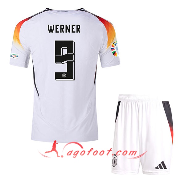 Maillot Allemagne (WERNER #9) Enfant Domicile UEFA Euro 2024