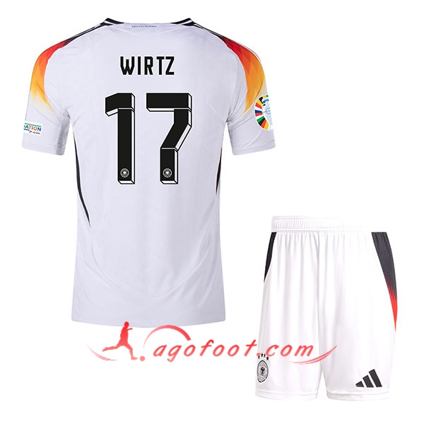 Maillot Allemagne (WIRTZ #17) Enfant Domicile UEFA Euro 2024
