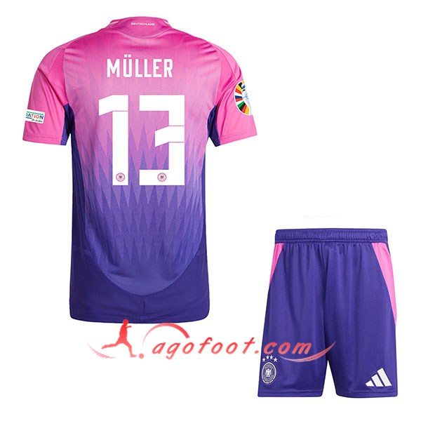Maillot Allemagne (MULLER #13) Enfant Exterieur UEFA Euro 2024