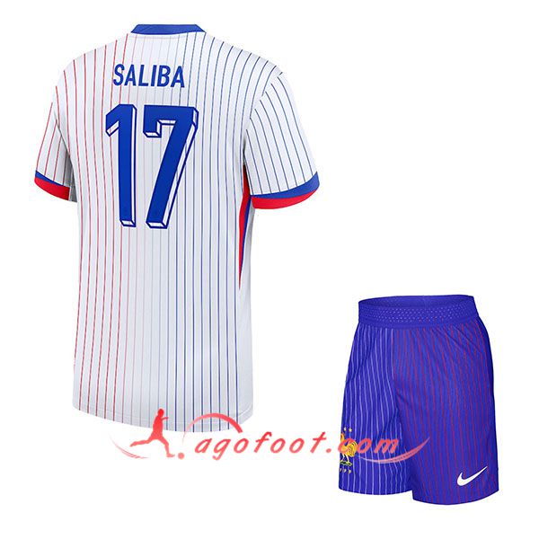 Maillot France (SALIBA #17) Enfant Exterieur UEFA Euro 2024