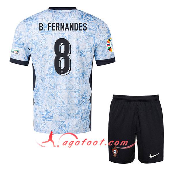 Maillot Portugal (B. FERNANDES #8) Enfant Exterieur UEFA Euro 2024