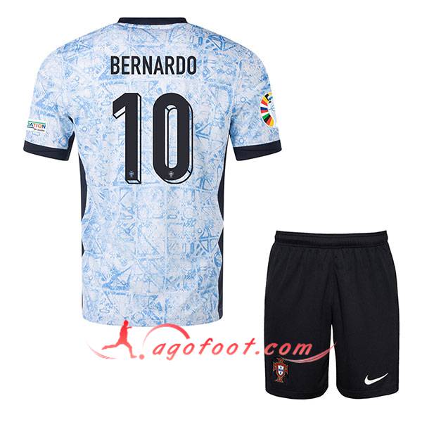 Maillot Portugal (BERNARDO #10) Enfant Exterieur UEFA Euro 2024