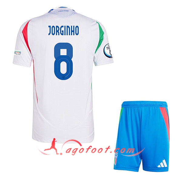 Maillot Italie (JORGINHO #8) Enfant Exterieur UEFA Euro 2024