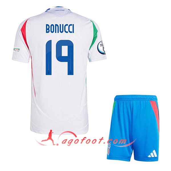 Maillot Equipe Foot Italie (BONUCCI #19) Enfant 2024/2025 Exterieur