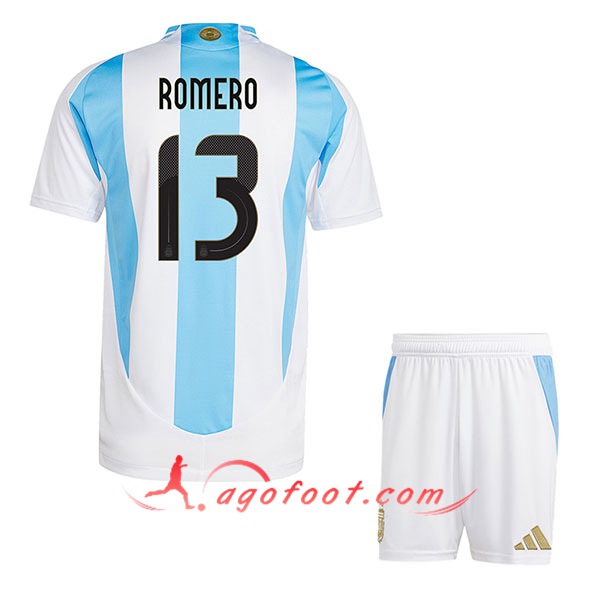 Maillot Equipe Foot Argentine (ROMERO #13) Enfant 2024/2025 Domicile