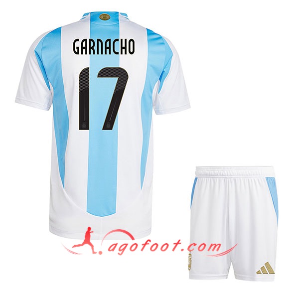 Maillot Equipe Foot Argentine (GARNACHO #17) Enfant 2024/2025 Domicile