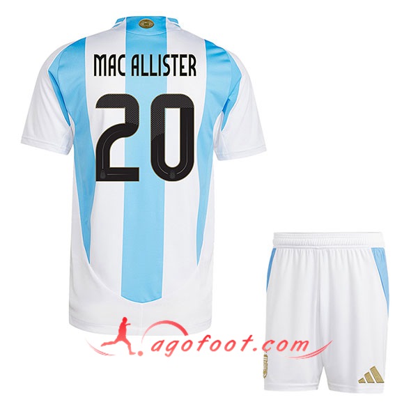 Maillot Equipe Foot Argentine (MAC ALLISTER #20) Enfant 2024/2025 Domicile