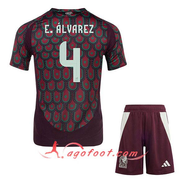 Maillot Equipe Foot Mexique (E.ALVAREZ #4) 2024/2025 Domicile