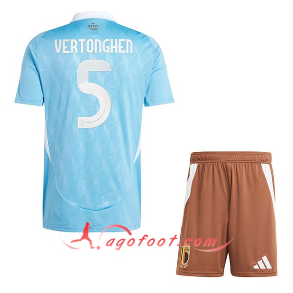 Maillot Equipe Foot Belgique (VERTONGHEN #5) Enfant 2024/2025 2024/2025 Exterieur