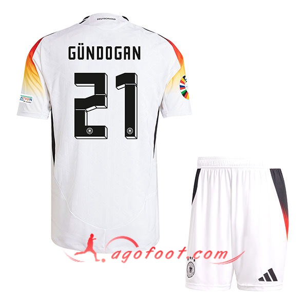 Maillot Equipe Foot Allemagne (GUNDOGAN #21) Enfant 2024/2025 Domicile