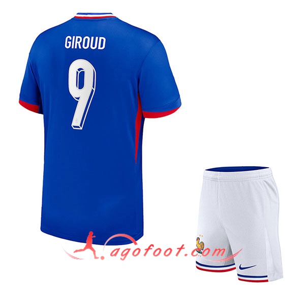 Maillot Equipe Foot France (GIROUD #9) Enfant 2024/2025 Domicile