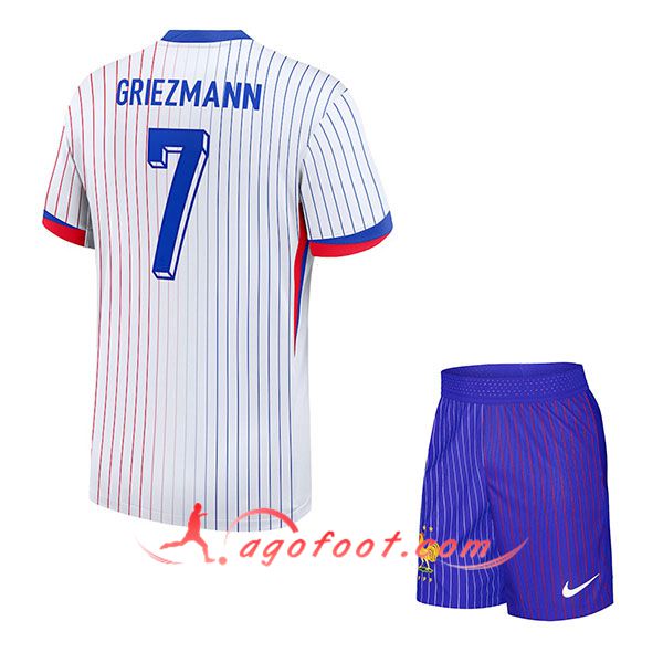 Maillot Equipe Foot France (GRIEZMANN #7) Enfant 2024/2025 Exterieur