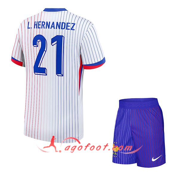 Maillot Equipe Foot France (L. HERNANDEZ #21) Enfant 2024/2025 Exterieur
