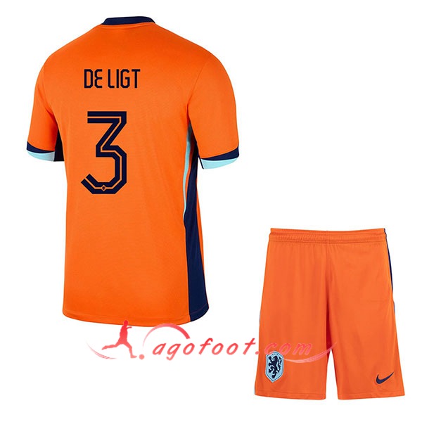 Maillot Equipe Foot Pays-Bas (DE LIGT #3) Enfant 2024/2025 Domicile